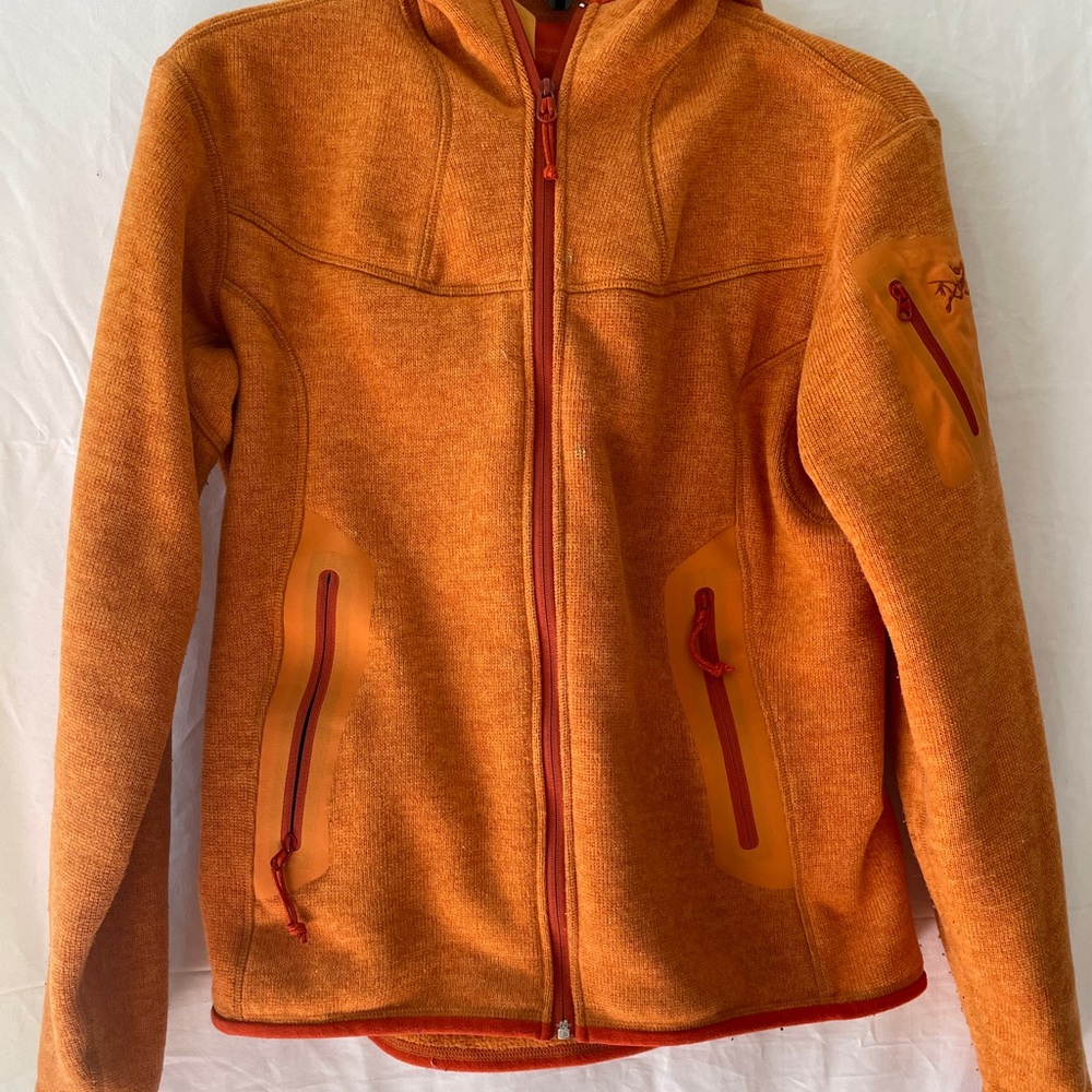 Women’s Arc’teryx Orange Full-Zip Hoodie